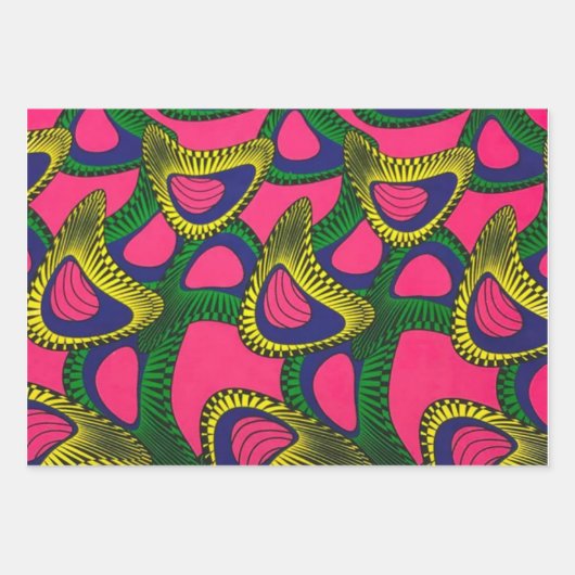 Papier d'emballage imprimé africain (Devant)