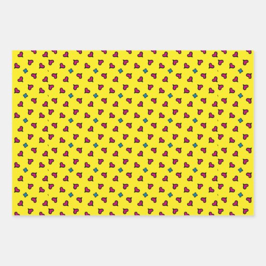 Papier d'emballage jaune pour toutes les occasions (Devant)