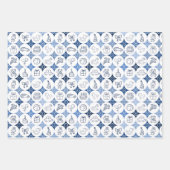 papier d'emballage jeu de 3 feuilles avec dessins  (Devant)