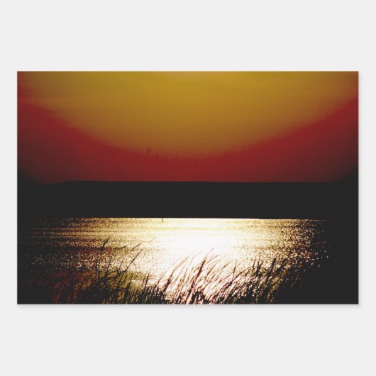 Papier d'emballage Lake Sunset (Devant)