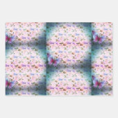 Papier d'emballage mariage pour cadeaux et douche. (Devant 2)