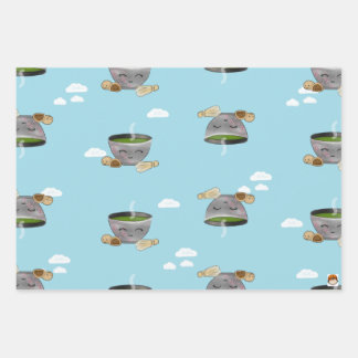 Papier d'emballage Matcha et Mochi