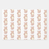 Papier d'emballage mignon pour bébé ours (Devant)