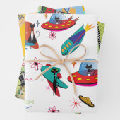 Papier d'emballage moderne du milieu du siècle (En situation)