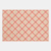 Papier d'emballage moderne Kraft Plaid (Devant 3)