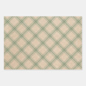 Papier d'emballage moderne Kraft Plaid (Devant 2)