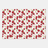 papier d'emballage motif carrelé de fruits mignone (Devant 2)