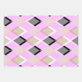 Papier d'emballage motif diamant lilas (Devant 2)