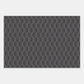 Papier d'emballage motif noir transparent de luxe (Devant)