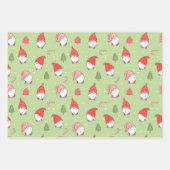 Papier d'emballage Nains de Noël  Ensemble de 3 (Devant 2)