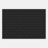 Papier d'emballage noir violet et orange Set de 3 (Devant 3)