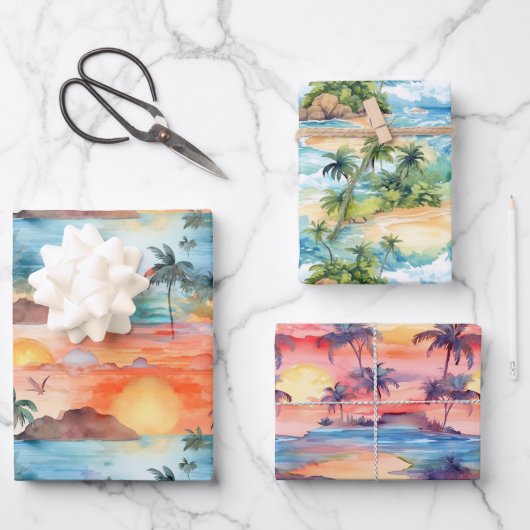 Papier d'emballage Palm Beach (Recto)