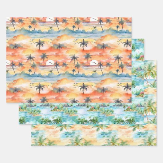 Papier d'emballage Palm Beach (Lot)