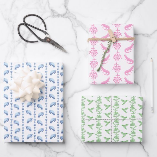 Papier d'emballage pour animaux à imprimer en bloc (Recto)