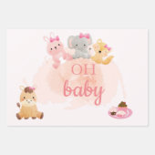 Papier d'emballage pour bébé fille (Devant 2)