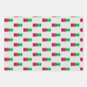 Papier d'emballage pour boules de pickleball rose  (Devant 2)