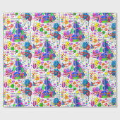 Papier d'emballage pour cadeau d'anniversaire 20 m (Plat)