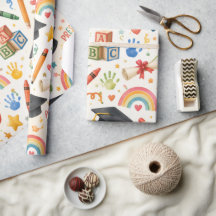 Papier d'emballage pour cadeau de fin d'études pré