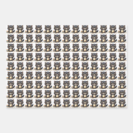 Papier d'emballage pour chat et café (Devant 3)