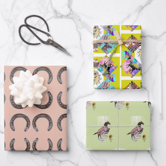 papier d'emballage pour chevaux comiques (Recto)