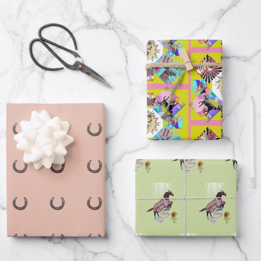 papier d'emballage pour chevaux comiques (Recto)