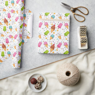 Papier d'emballage pour glace, cadeau de friandise