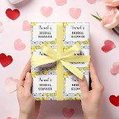 Papier d'emballage pour la Baby Shower aux citrons