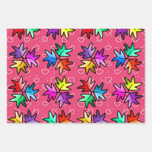 Papier d'emballage pour les enfants de feuilles d'