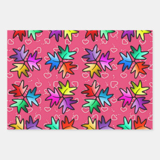 Papier d'emballage pour les enfants de feuilles d'