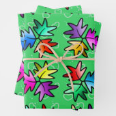 Papier d'emballage pour les enfants de feuilles d' (En situation)