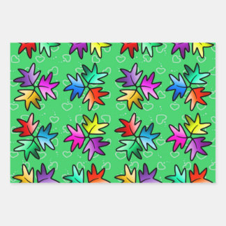 Papier d'emballage pour les enfants de feuilles d'