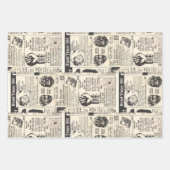 Papier d'emballage publicitaire classique vintage (Devant 3)