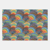 Papier d'emballage Rainbow dot art (Devant 2)