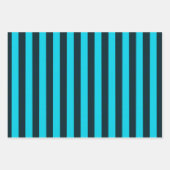 Papier d'emballage rayé turquoise (Devant 3)