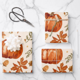 Papier d'emballage Récolte Automnale Cosy