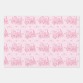Papier d'emballage rose de Paris (Devant)