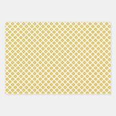 Papier d'emballage rouge, or et argent. (Devant 2)