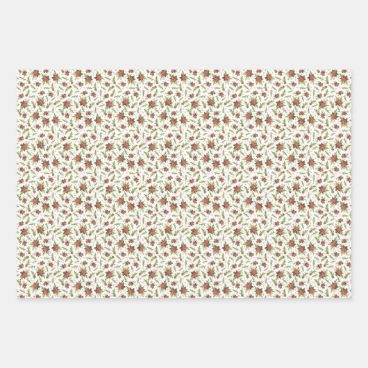 Papier d'emballage rouge vert chrictmac (Devant 3)