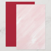 Papier d'emballage savon à aquarelle blanc et rose (Devant / Derrière)