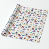 Papier d'emballage spatial, papier cadeau d'astron (Déroulé)