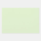 Papier d'emballage texturé vert clair en feuilles (Devant 3)