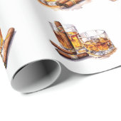 Papier d'emballage thème Bourbon Cadeau de Bachelo (Coin rond)