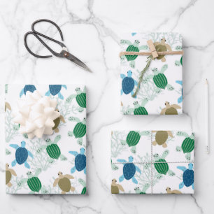 Papier d'emballage Tortue, Emballage Cadeau Vie Ma