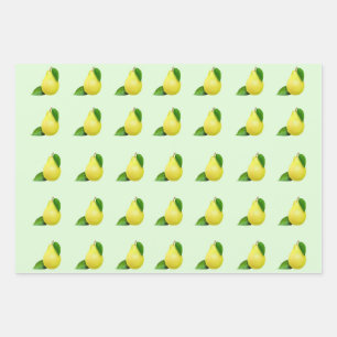 Papier d'emballage triple citrons