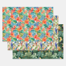 Papier d'emballage Tropical Summer