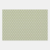 Papier d'emballage vert de vacances de ferme moder (Devant 3)