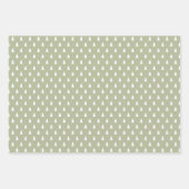 Papier d'emballage vert de vacances de ferme moder (Devant)