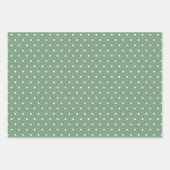 Papier d'emballage vert de vacances de ferme moder (Devant 3)