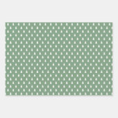 Papier d'emballage vert de vacances de ferme moder (Devant)