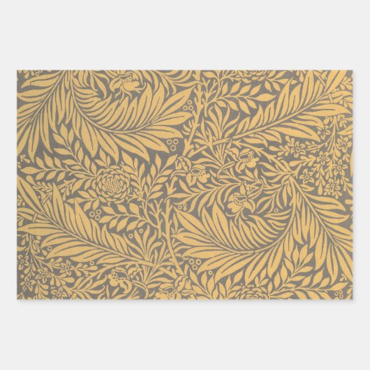 Papier d'emballage William Morris luckspur adapté (Devant 3)
